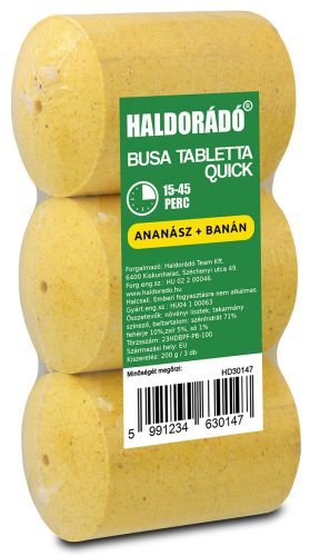 Haldorádó - Busa tabletta Quick - Ananász + banán