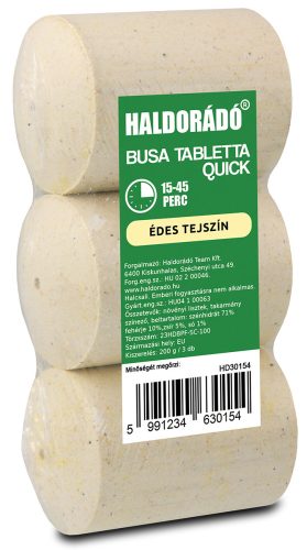 Haldorádó - Busa tabletta Quick - Édes tejszín