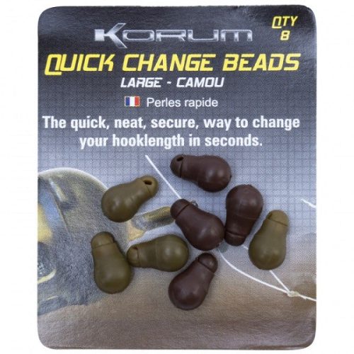 Korum - Quick Change Beads - Large 8 db/cs