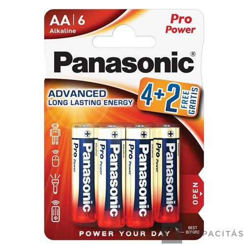 Panasonic - LR6PPG/6BP 4+2 F 1,5V AA/Ceruza