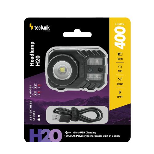 Technik - Fejlámpa H20 Akkumlátoros