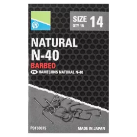 Preston - Natural N-40 Horog 20-as 15 db/cs (-30)