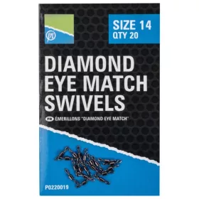 Preston - Diamond Eye Match Swivels - 10-es 20db/cs (-30)