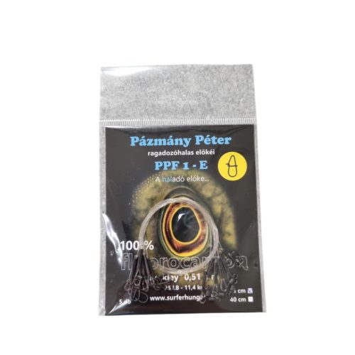 Pázmány Péter - Fluorocarbon előke Berkley 0,51mm 25cm Eggsnap