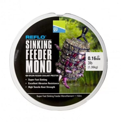 Preston - Reflo Sinking Feeder Mono - 150m 0.16mm