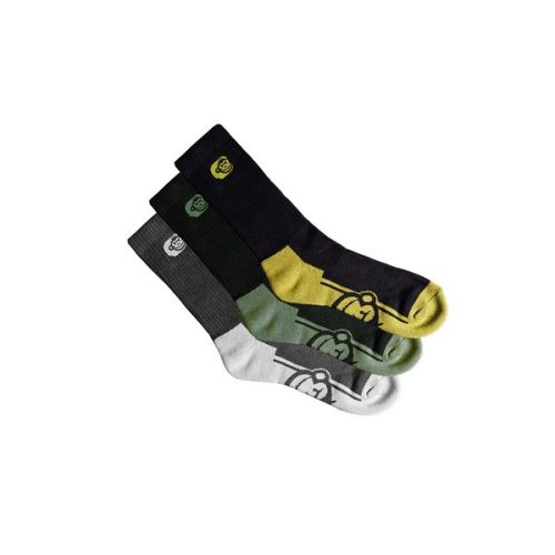 Ridgemonkey - Apearel Crew Socks 3 Pack Size 6-9 Zokni