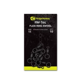   Ridgemonkey - Rm-Tec Flexi Ring Swivel 8 Karikás Forgó 10Db/Cs (-30)