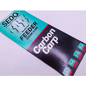   Sedo - Carbon Carp Feeder Rig Size 6-os Barbed - 0.14mm 3 db/cs