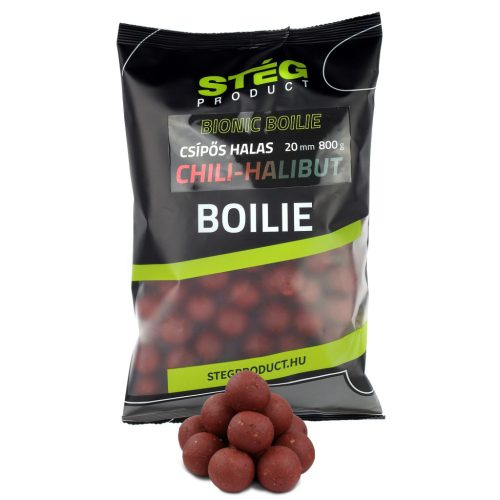 Stég Product - Bionic Boilies 20mm Chili-Halibut 800g