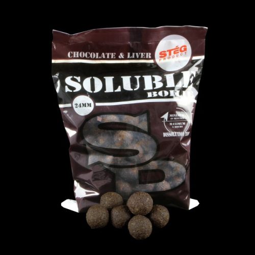 Stég Product - Soluble Boilie 24mm - Chocholate Liver 1kg