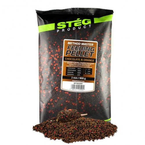 Stég Product - Feeding Pellet 2mm Csoki-Narancs 800g