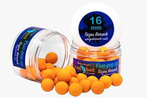 Baitbait - Fluo Pop Up 16mm - Tüzes Barack 50g