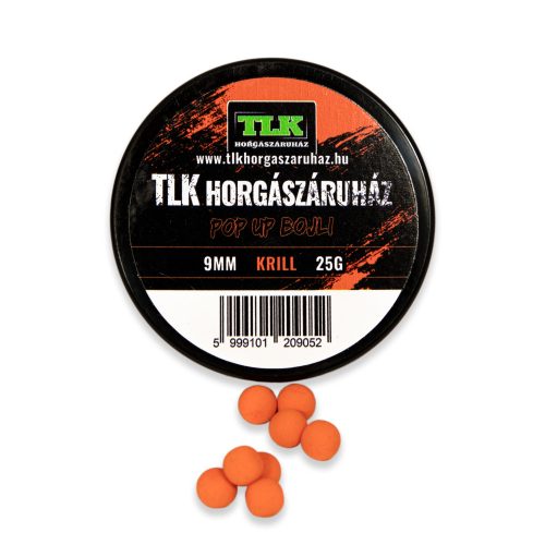 TLK - Pop Up Bojli 9mm - Krill - Fluo Narancs