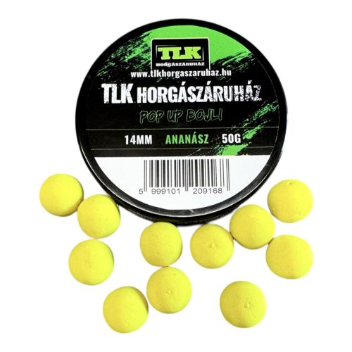 TLK - Pop Up Bojli 14mm - Ananász - Fluo Sárga