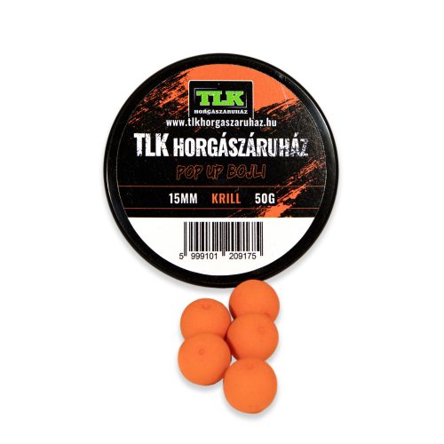 TLK - Pop Up Bojli 15mm - Krill - Fluo Narancs